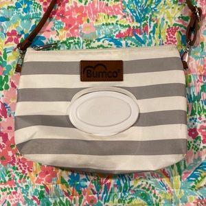 Bumco Diaper Clutch Bag: Water Resistant, Lightweight, Refill Wipes Dispenser